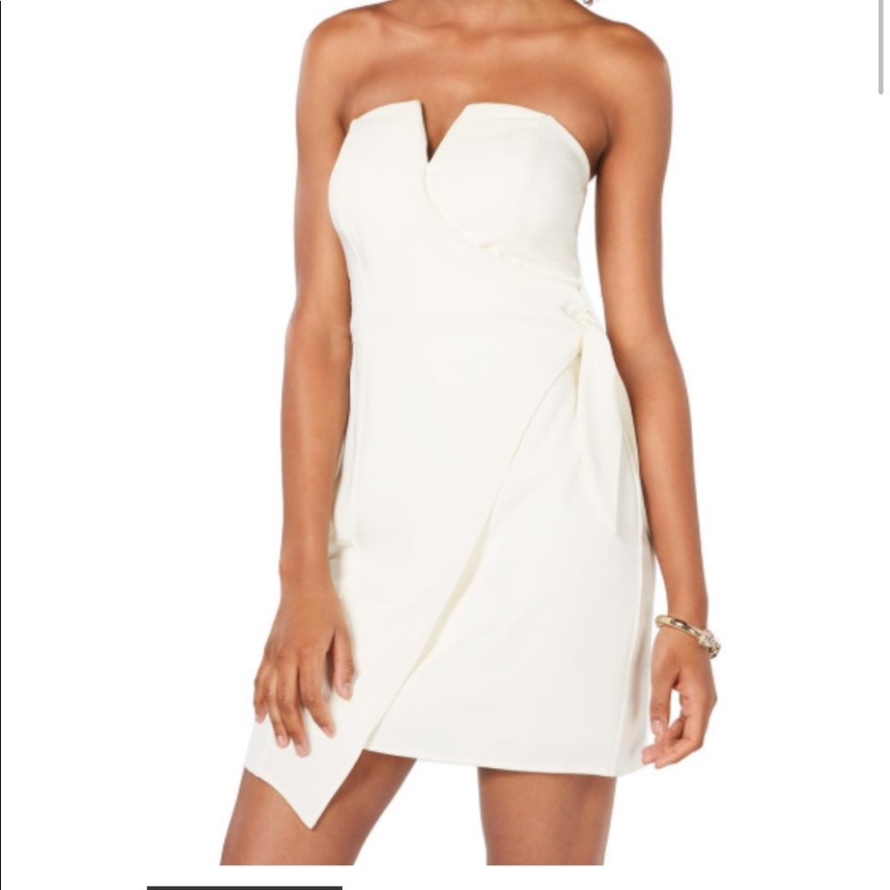 Knot Front Plunge Dress